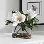 1_Middleton White Magnolia 16 1/2" Wide Faux Flowers in Vase