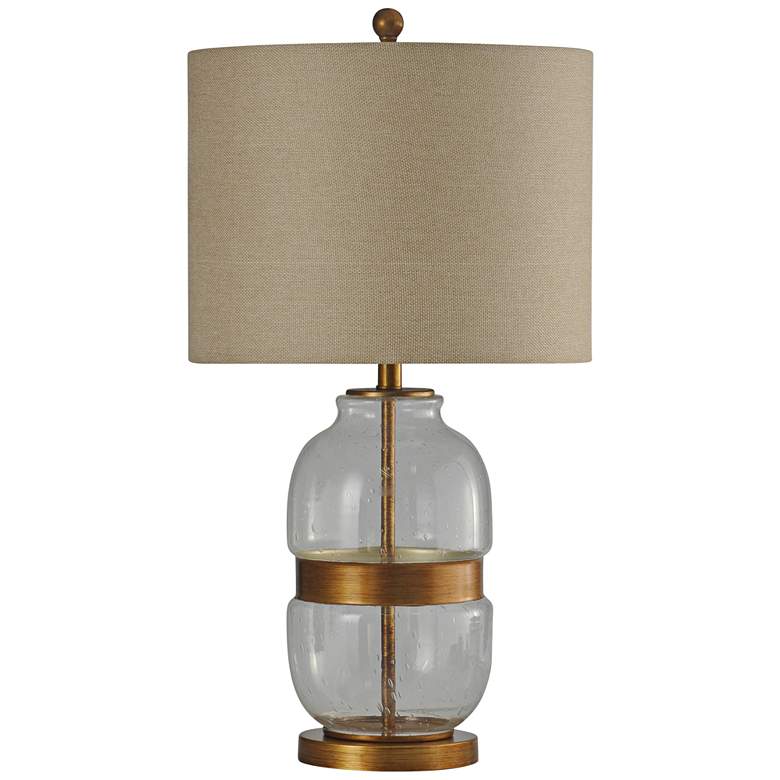 Image 1 Midfield Clear Glass and Gold Table Lamp