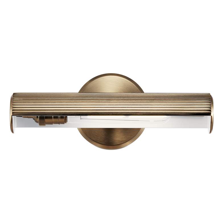 Image 7 Midi 12 1/4" Wide Champagne Bronze Direct Wire Picture Light more views