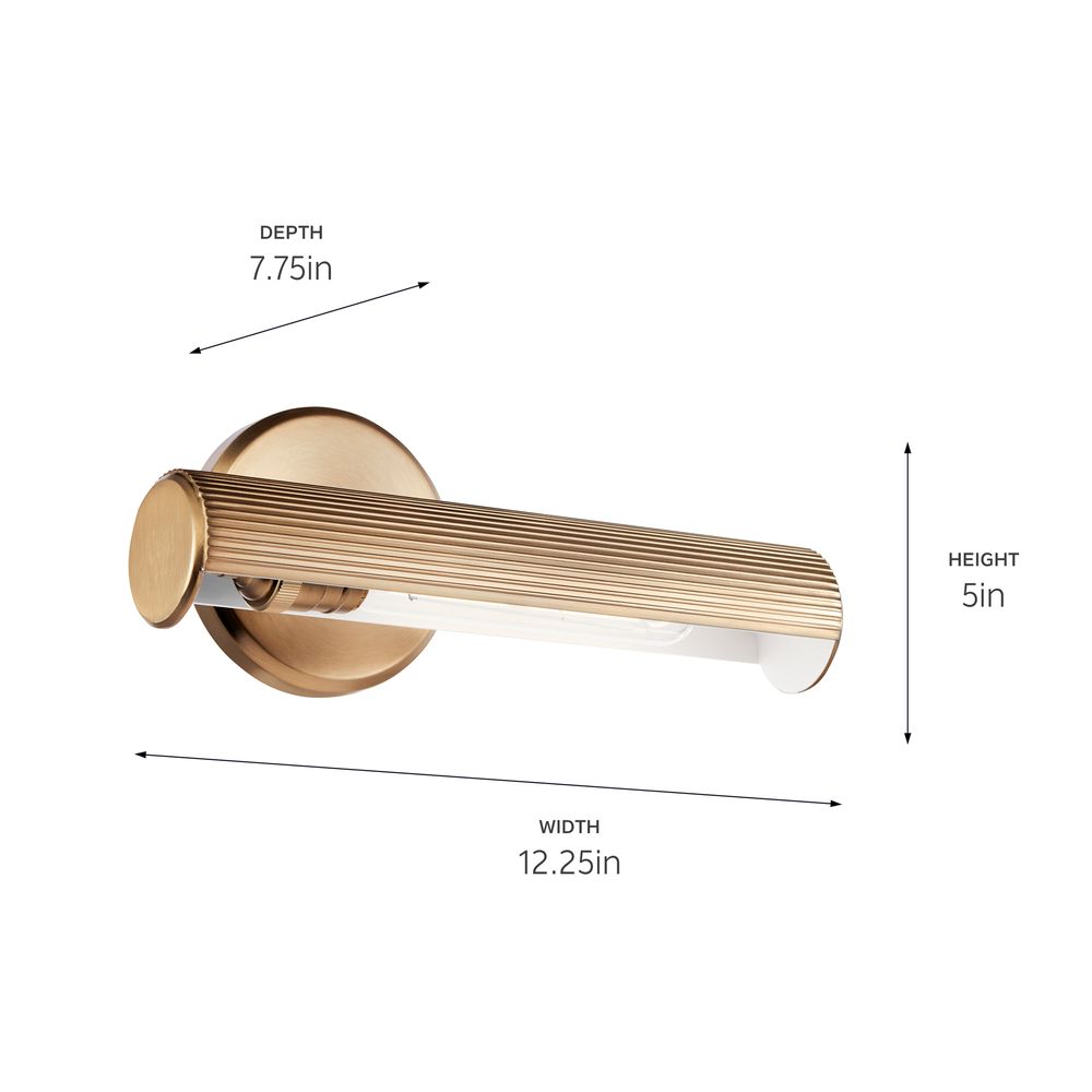 Midi 12 1/4" Wide Champagne Bronze Direct Wire Picture Light