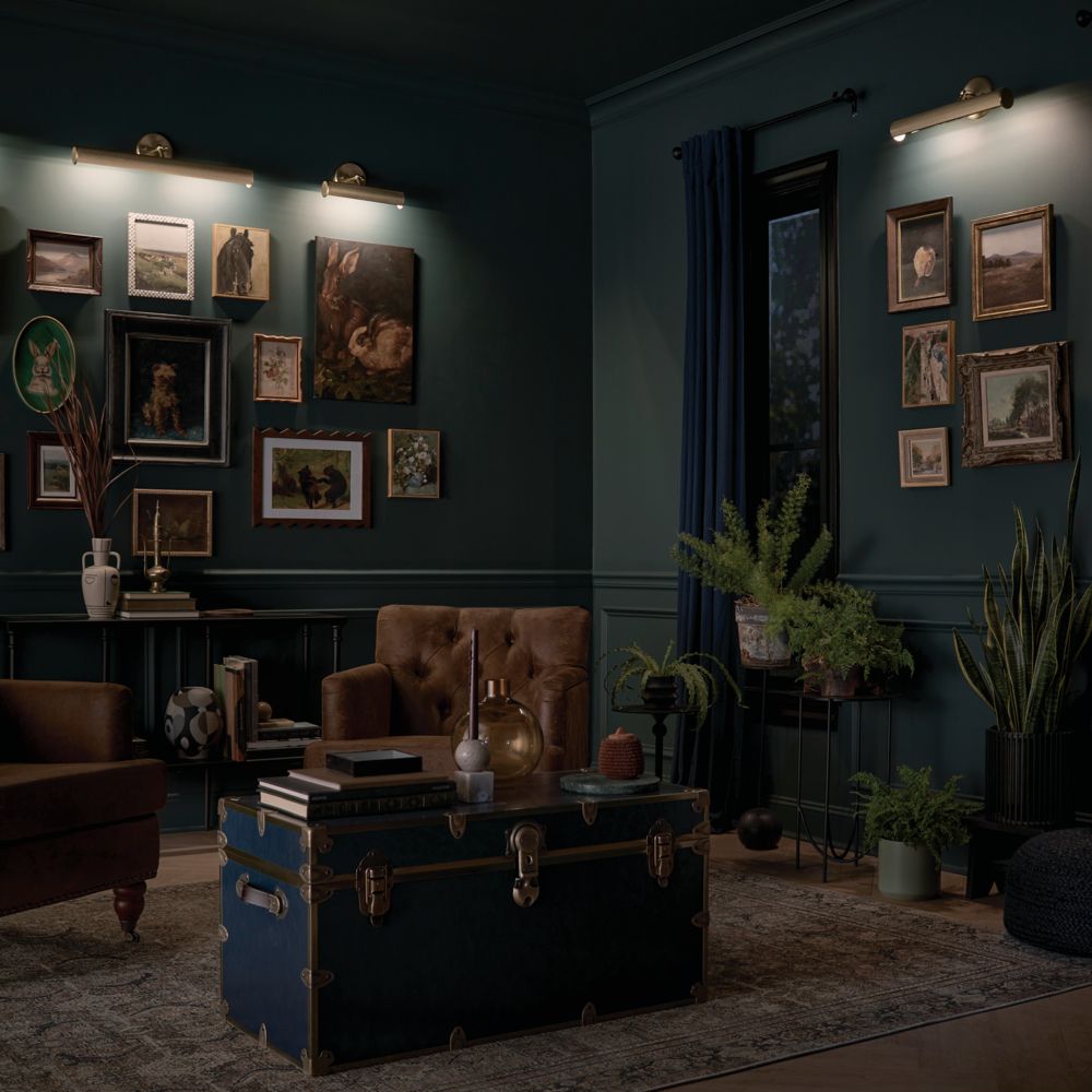 Midi 12 1/4" Wide Champagne Bronze Direct Wire Picture Light