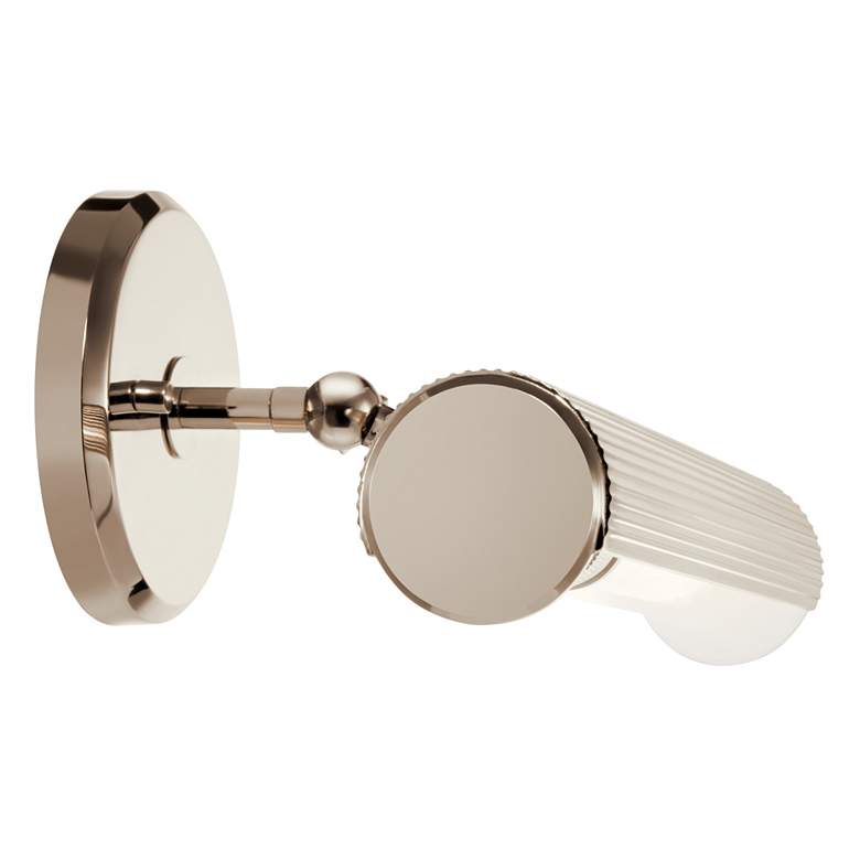 Image 3 Midi 12 1/4"W Polished Nickel Direct Wire LED Picture Light more views