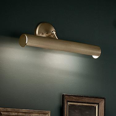 Midi 12 1/4" Wide Champagne Bronze Direct Wire Picture Light