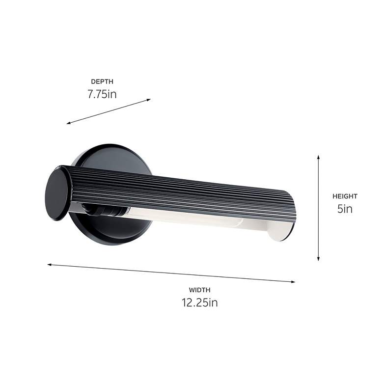 Image 7 Midi 12 Inch Picture Light in Black more views