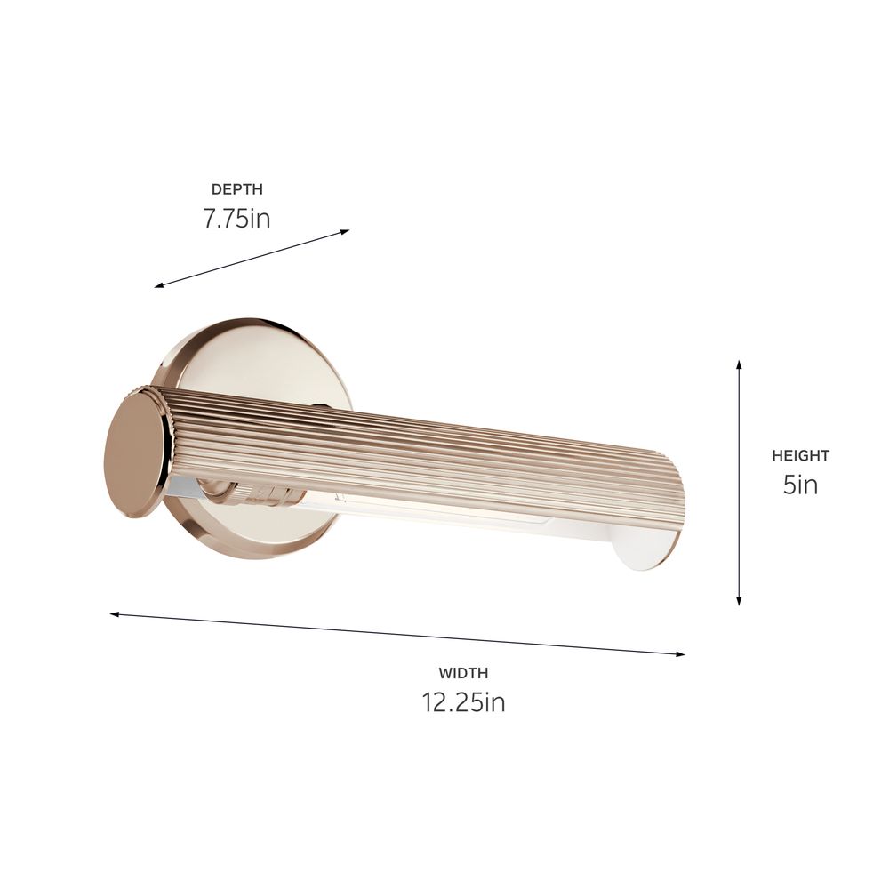 Image 7 Midi 12 Inch Picture Light in Polished Nickel more views
