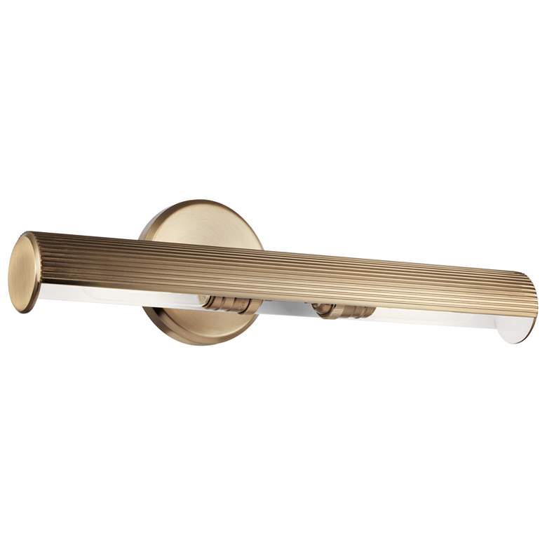 Image 3 Midi 18" Wide Champagne Bronze Direct Wire Picture Light