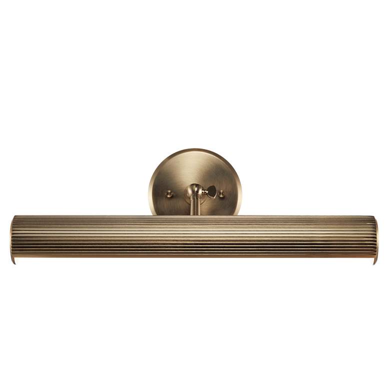 Image 6 Midi 18" Wide Champagne Bronze Direct Wire Picture Light more views