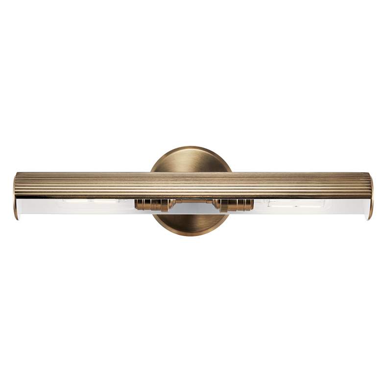Image 7 Midi 18" Wide Champagne Bronze Direct Wire Picture Light more views
