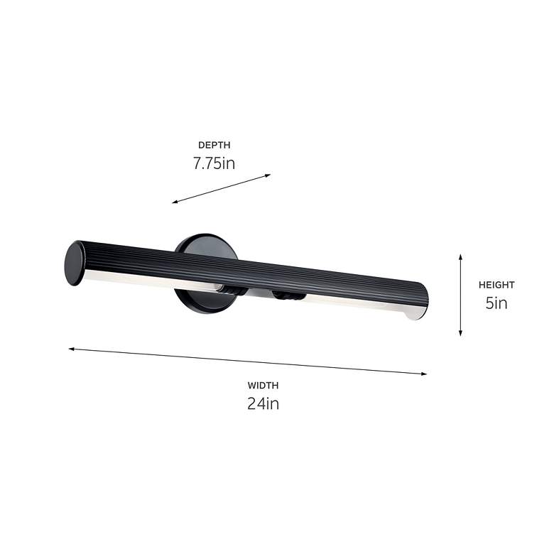 Image 6 Midi 24 Inch Picture Light in Black more views