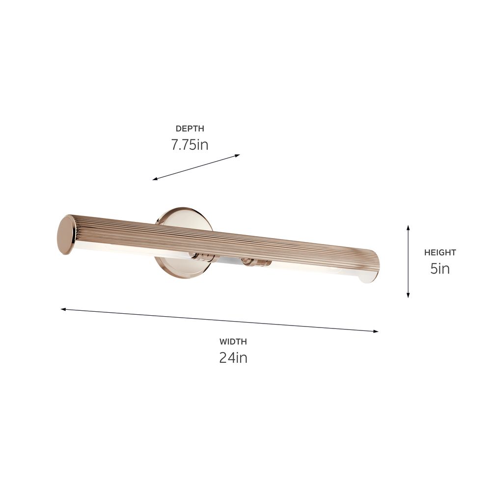 Image 7 Midi 24 Inch Picture Light in Polished Nickel more views