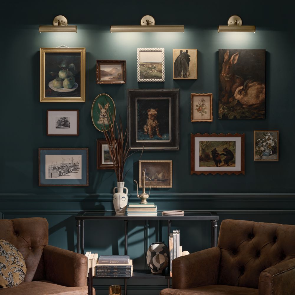 Midi 24" Wide Champagne Bronze Direct Wire Picture Light