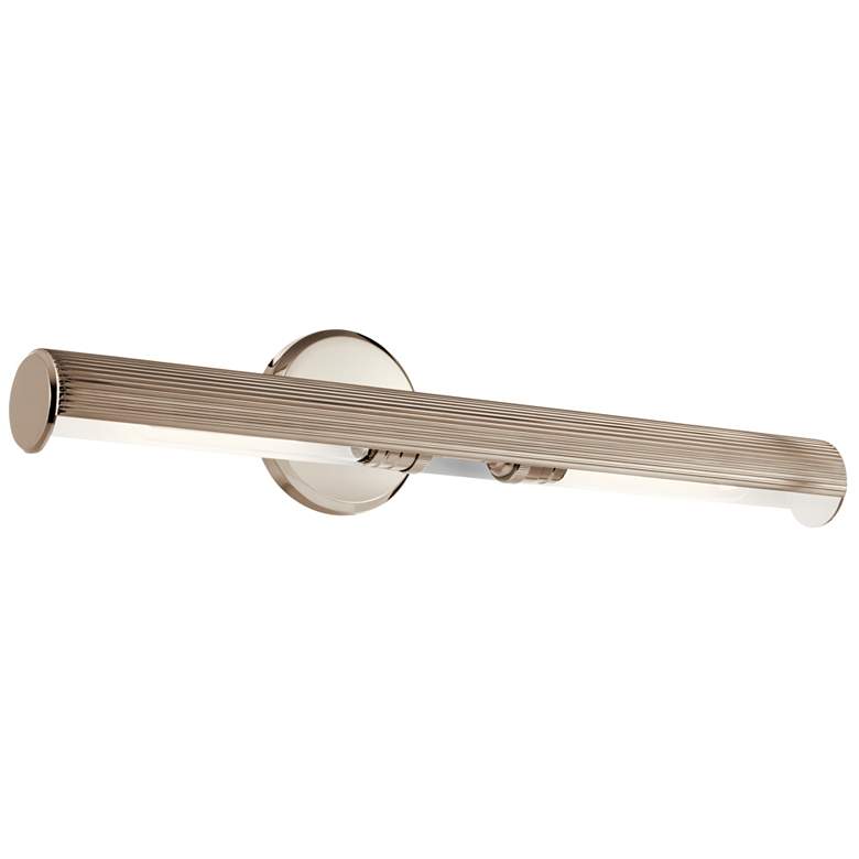 Image 2 Midi 24" Wide Polished Nickel Direct Wire Picture Light