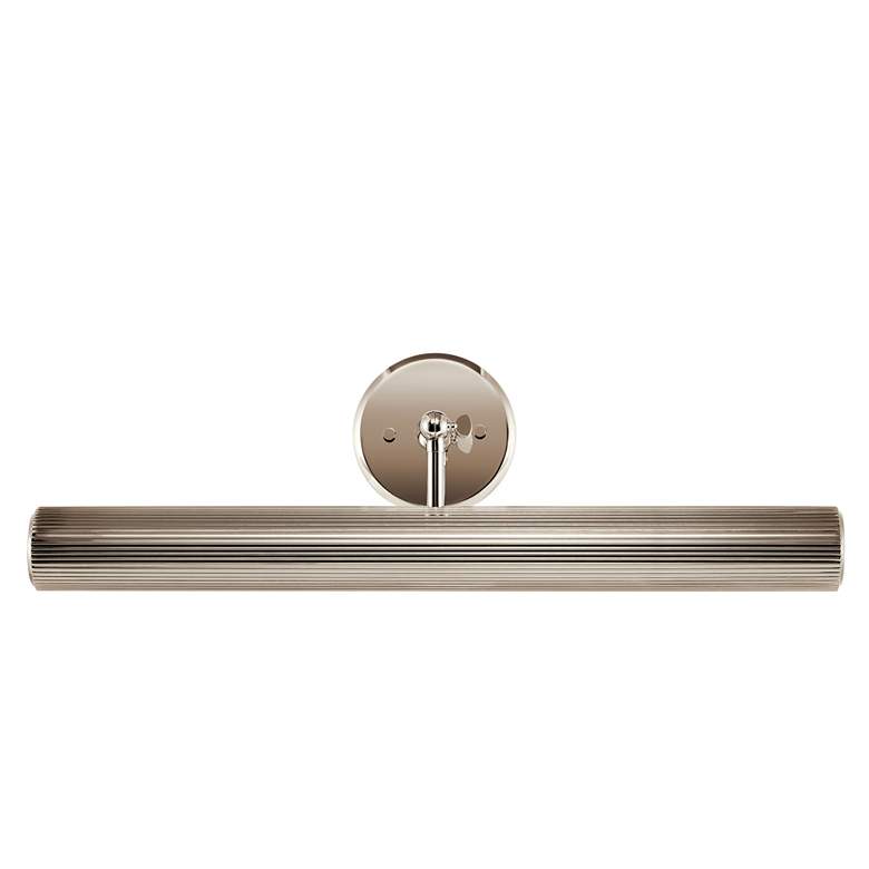 Image 4 Midi 24" Wide Polished Nickel Direct Wire Picture Light more views