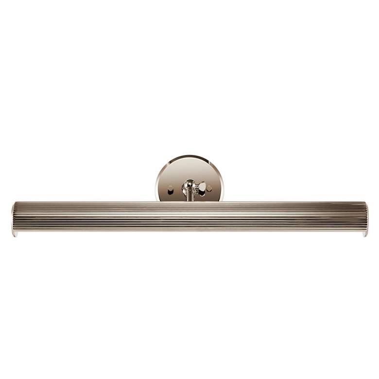 Image 5 Midi 24" Wide Polished Nickel Direct Wire Picture Light more views
