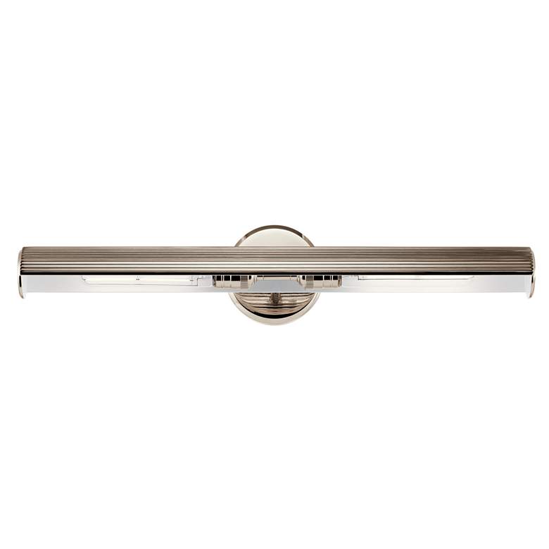 Image 6 Midi 24" Wide Polished Nickel Direct Wire Picture Light more views