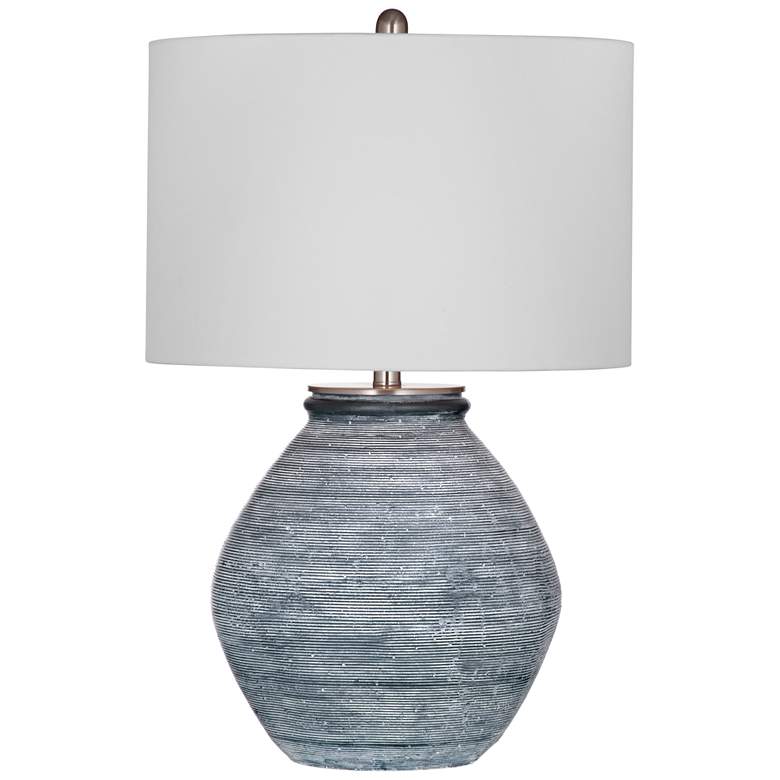 Image 1 Midlands 26" High Blue Table Lamp