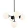 Midnetic 22 1/4" Wide Matte Black 5-Light Pendant