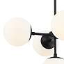 4_Midnetic 22 1/4" Wide Matte Black 5-Light Pendant more views