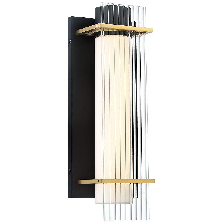 Image 1 Midnight 16 inch High Modern LED Outdoor Wall Light
