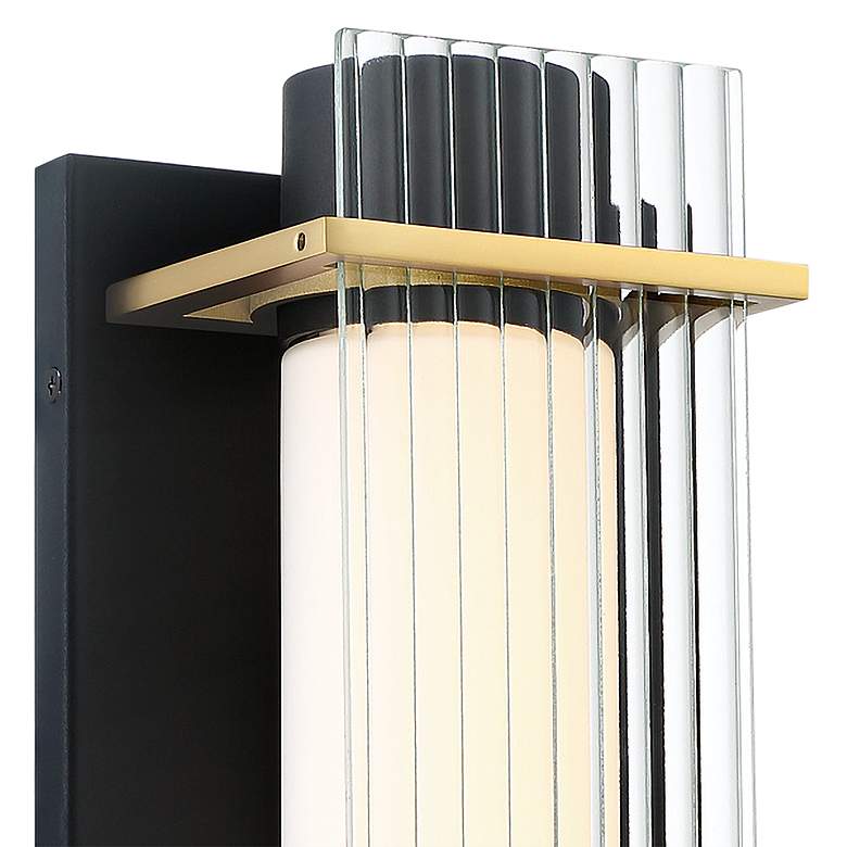 Image 2 Midnight 16" High Modern LED Outdoor Wall Light more views