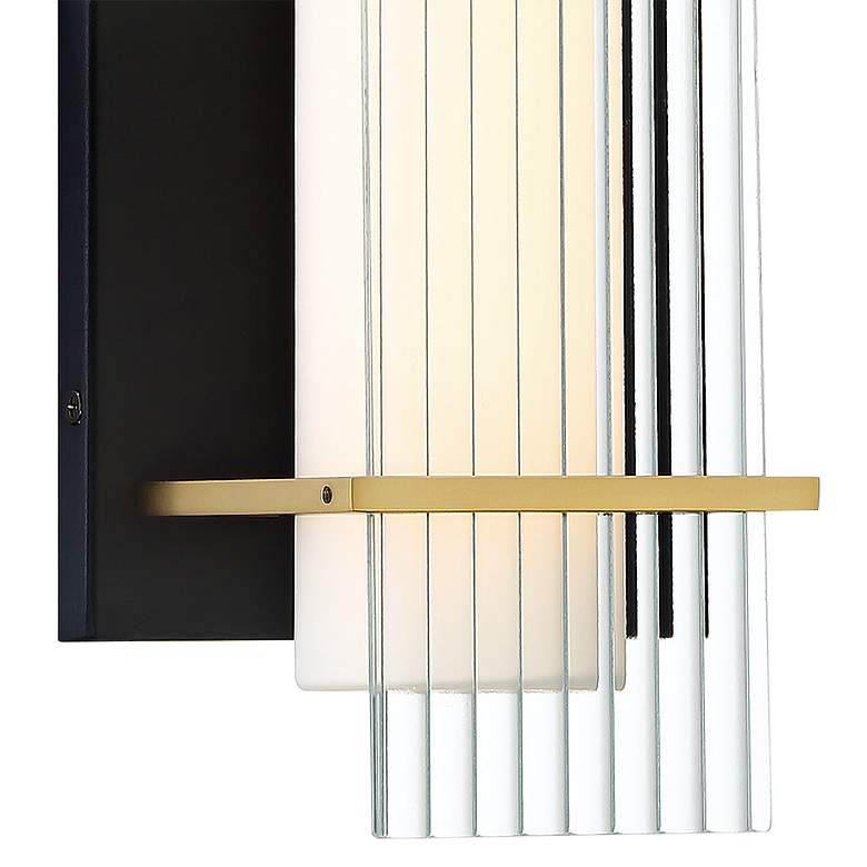 Image 3 Midnight 16" High Modern LED Outdoor Wall Light more views