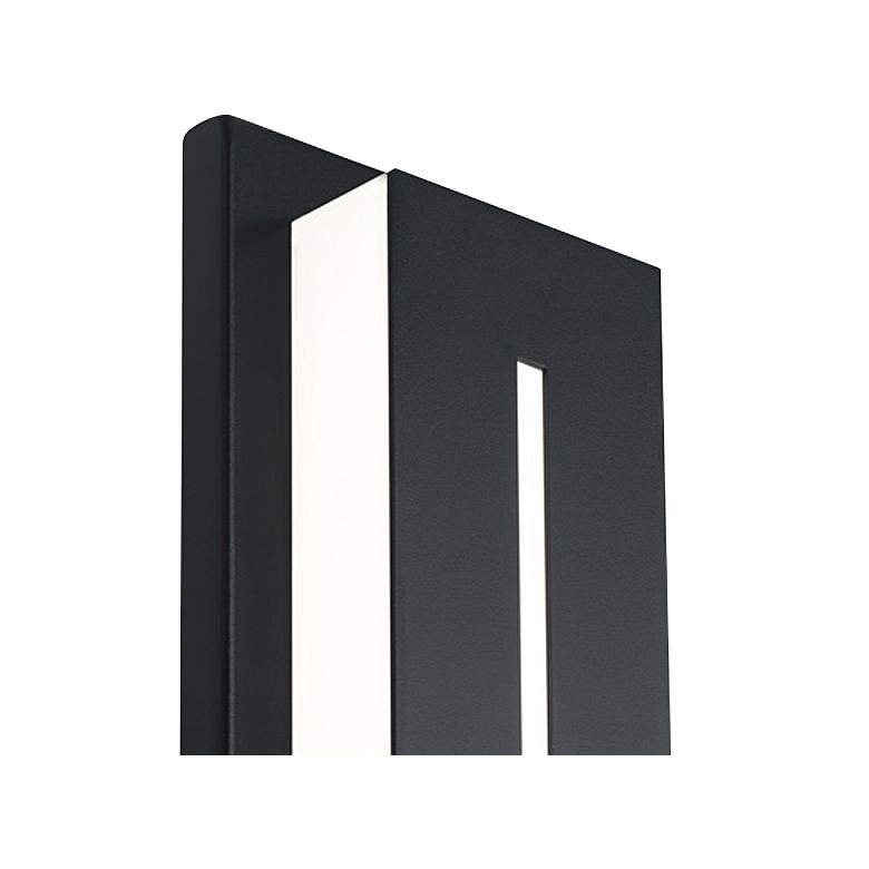 Image 2 Midnight 16 inchH x 5.5 inchW 1-Light Outdoor Wall Light in Black more views