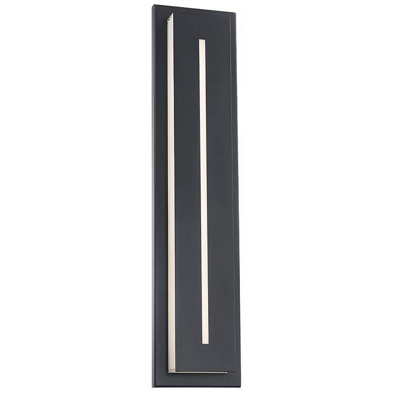 Image 5 Midnight 26"H x 5.5"W 1-Light Outdoor Wall Light in Black more views