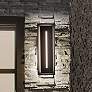 Midnight 26"H x 5.5"W 1-Light Outdoor Wall Light in Black in scene