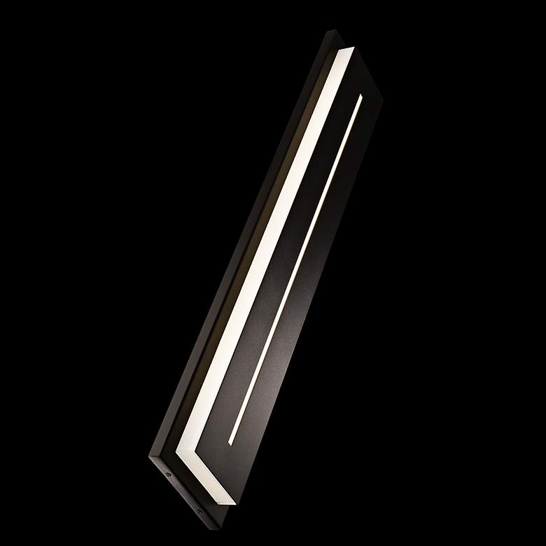 Image 4 Midnight 36" High Black 3000K LED Outdoor Wall Light more views