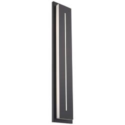 Midnight 36&quot;H x 7&quot;W 1-Light Outdoor Wall Light in Black