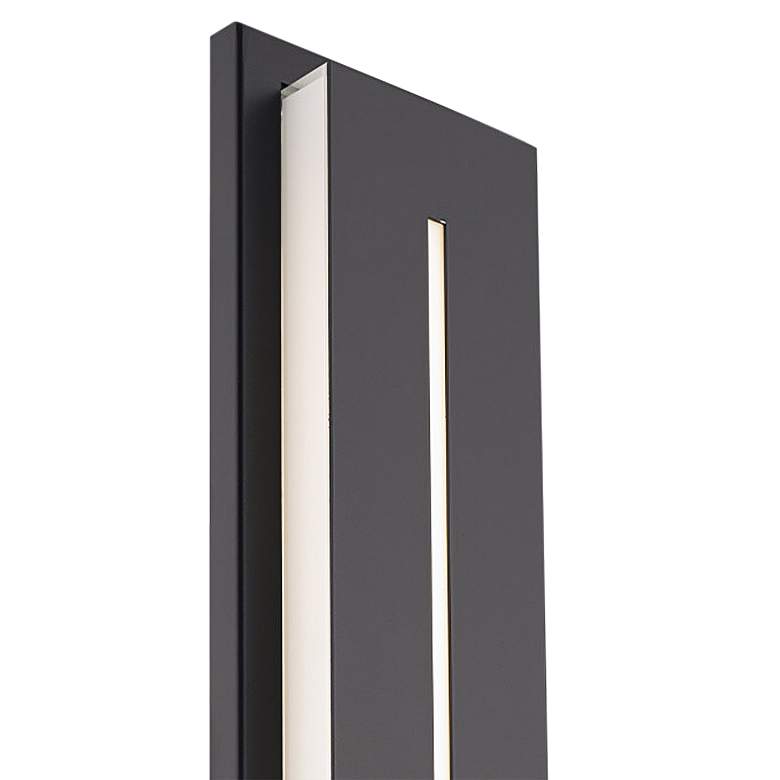 Image 2 Midnight 36 inchH x 7 inchW 1-Light Outdoor Wall Light in Black more views