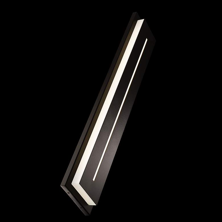 Image 4 Midnight 36"H x 7"W 1-Light Outdoor Wall Light in Black more views