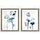 Midnight Blossom II 26"W x 32"H Framed Art Set of 2