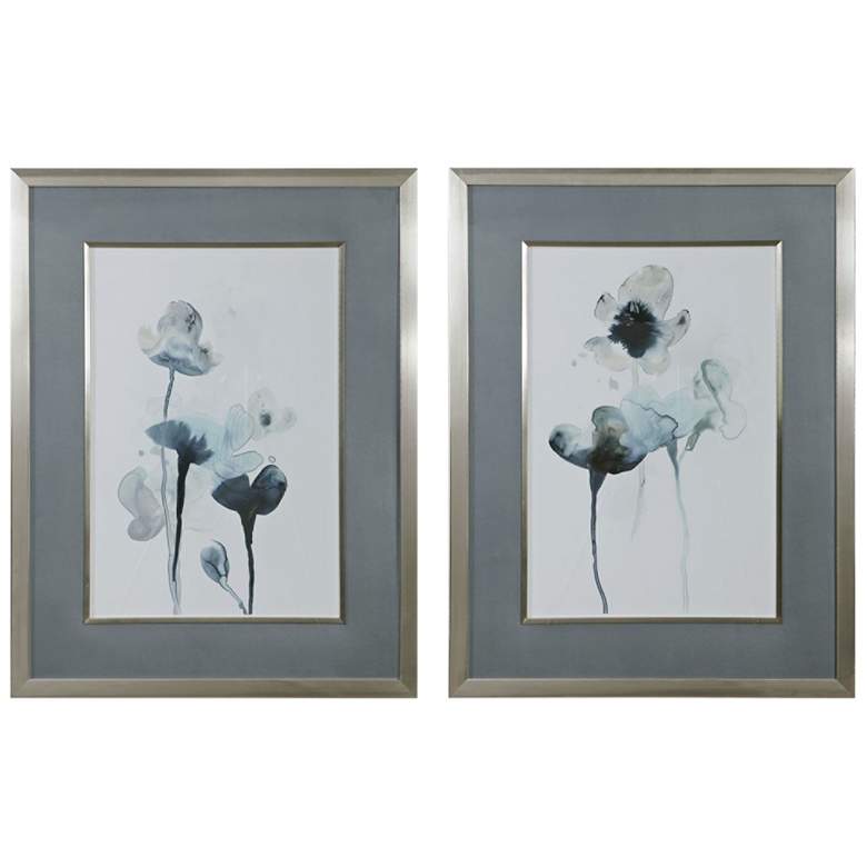 Image 1 Midnight Blossoms 35 inch High 2-Piece Framed Wall Art Print Set