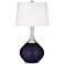 Midnight Blue Metallic Spencer Table Lamp