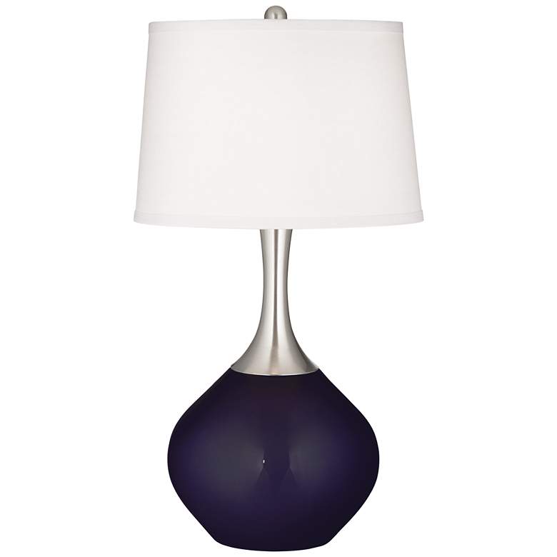 Image 1 Midnight Blue Metallic Spencer Table Lamp