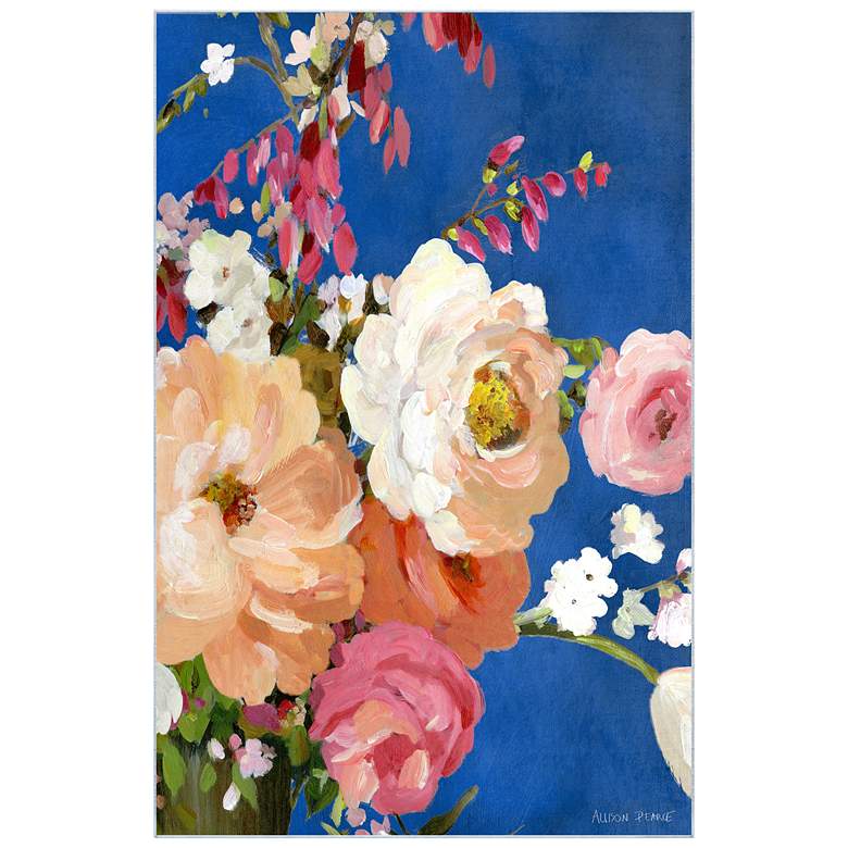 Image 1 Midnight Flowers I 5'x8'Hand Washable power-loomed Art Area Rug