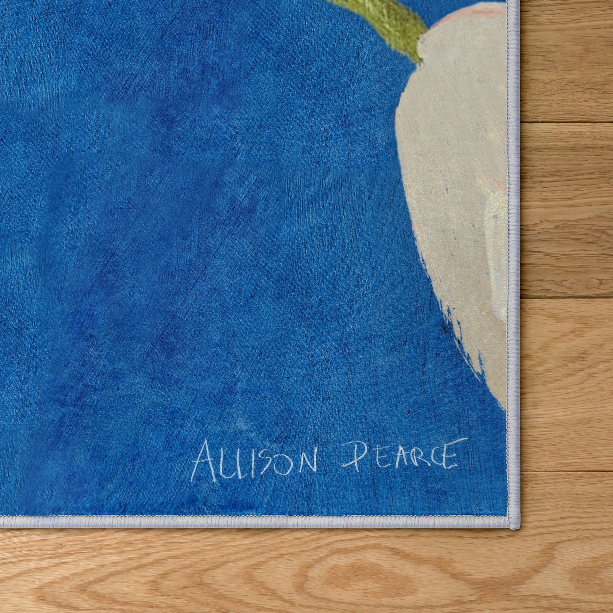 Image 4 Midnight Flowers I 5'x8'Hand Washable power-loomed Art Area Rug more views