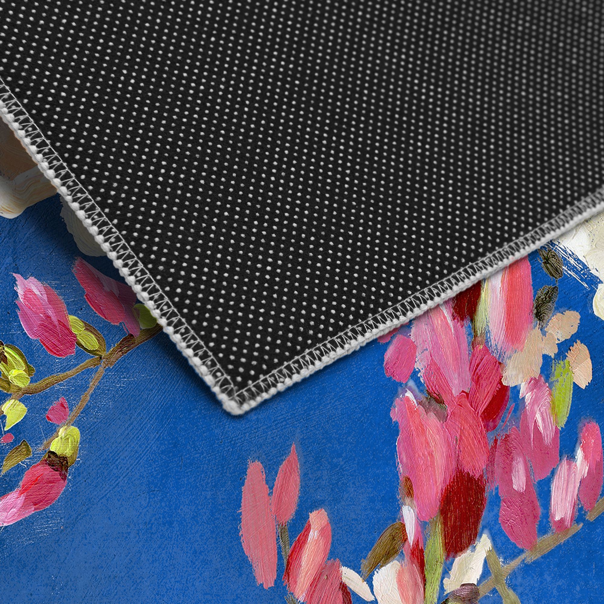 Image 5 Midnight Flowers I 5'x8'Hand Washable power-loomed Art Area Rug more views