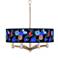 Midnight Garden Ava 6-Light Nickel Pendant Chandelier