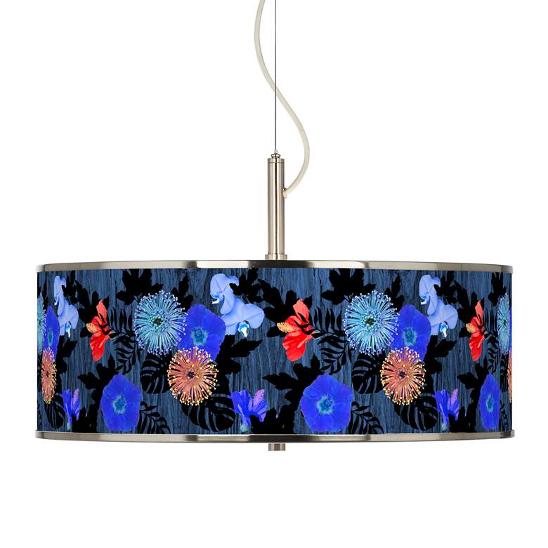 Image 1 Midnight Garden Giclee Glow 20" Wide Pendant Light