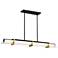Midnight Gold 40"W Sand Coal and Honey Gold LED Kitchen Island Light