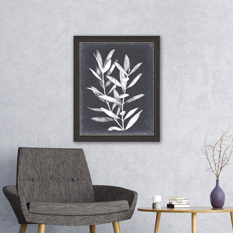 Image 1 Midnight Leaves II 42 inchH Rectangular Framed Giclee Wall Art