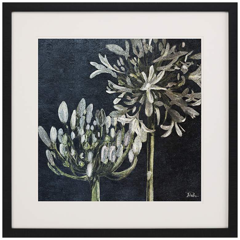 Image 1 Midnight Lilies II 43" Square Framed Wall Art