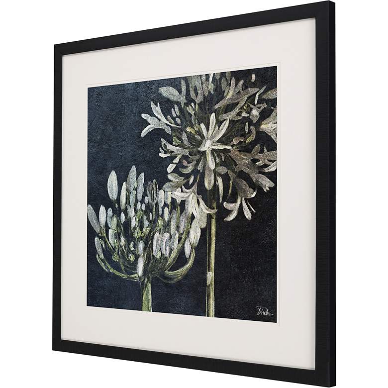 Image 3 Midnight Lilies II 43" Square Framed Wall Art more views