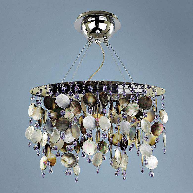 Image 1 Midnight Pearl 15" Wide Pendant Chandelier