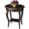 Midnight Rose Oval Accent Table