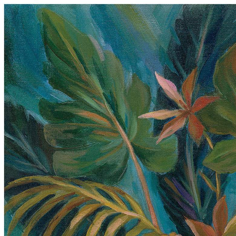 Image 3 Midnight Tropics 24" Square Outdoor Canvas Wall Art more views