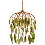 1_Midsummer 16" Wide Brass and Green Pendant Light