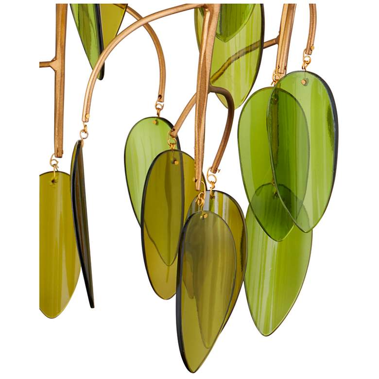 Image 2 Midsummer 16" Wide Brass and Green Pendant Light more views